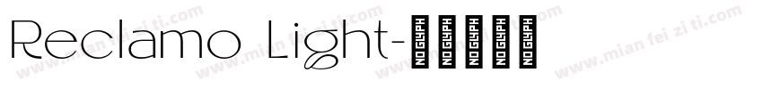 Reclamo Light字体转换